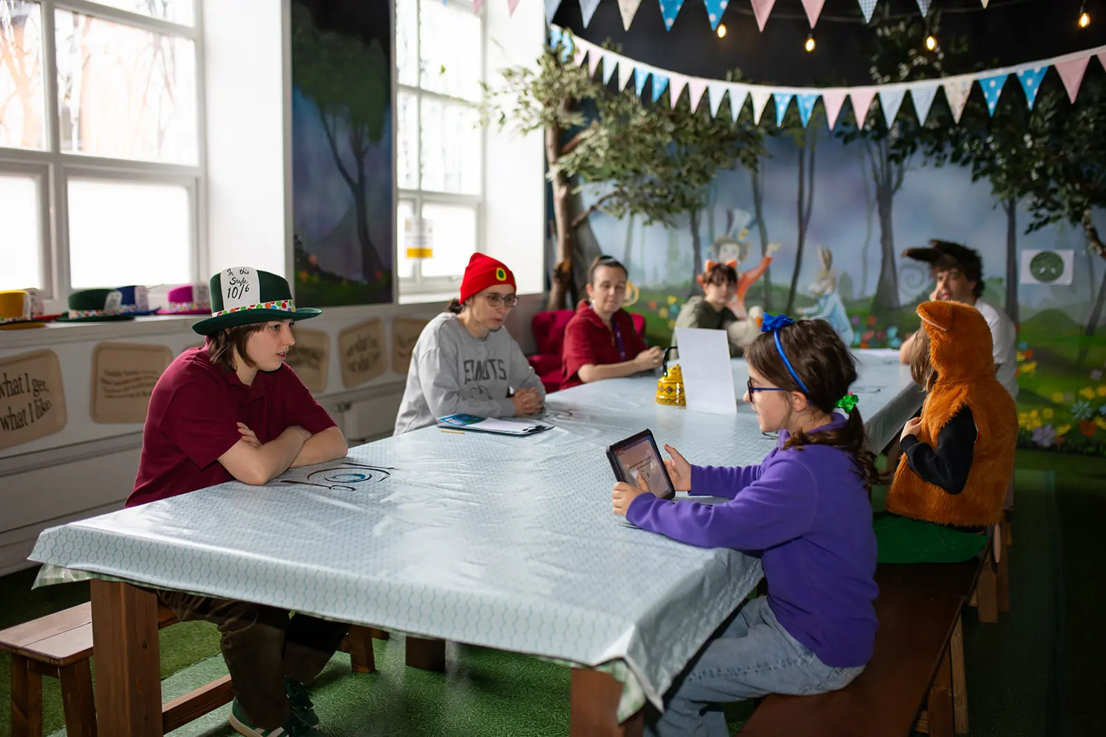 Wide perspective of audience activity across multiple installation zones